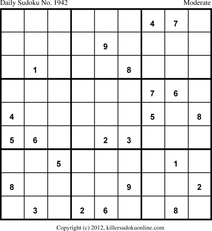 Killer Sudoku for 6/27/2013