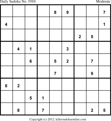 Killer Sudoku for 5/26/2013