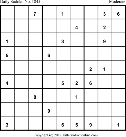 Killer Sudoku for 3/22/2013