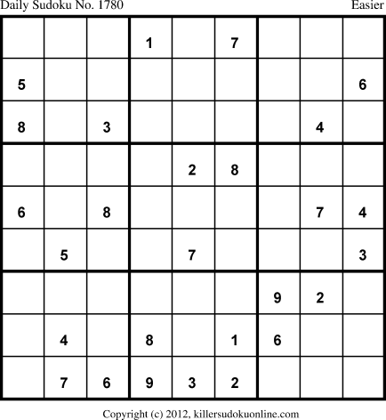 Killer Sudoku for 1/16/2013