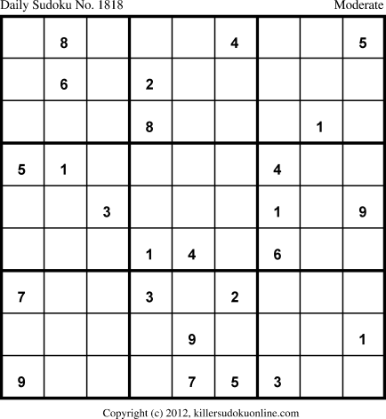 Killer Sudoku for 2/23/2013