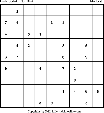 Killer Sudoku for 4/20/2013