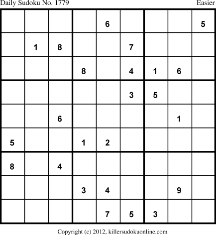 Killer Sudoku for 1/15/2013