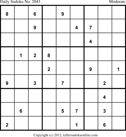 Killer Sudoku for 10/6/2013