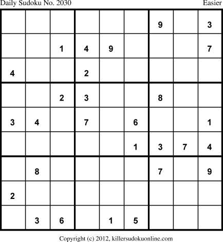 Killer Sudoku for 9/23/2013