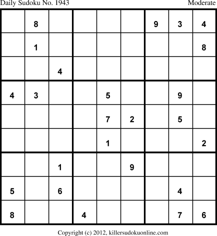 Killer Sudoku for 6/28/2013