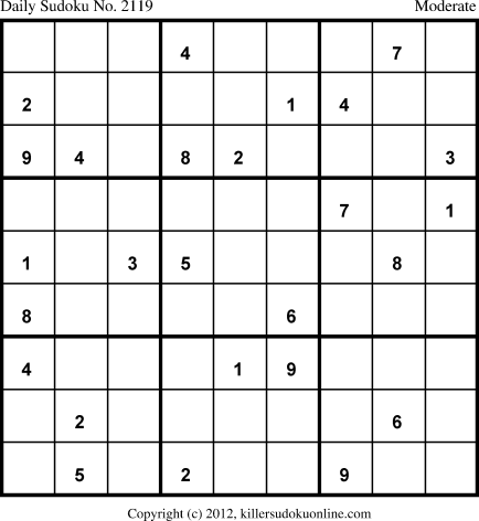 Killer Sudoku for 12/21/2013