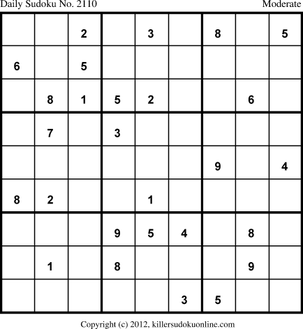 Killer Sudoku for 12/12/2013