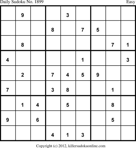 Killer Sudoku for 5/15/2013