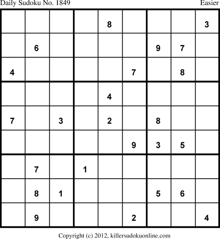 Killer Sudoku for 3/26/2013