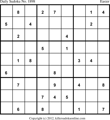 Killer Sudoku for 5/14/2013