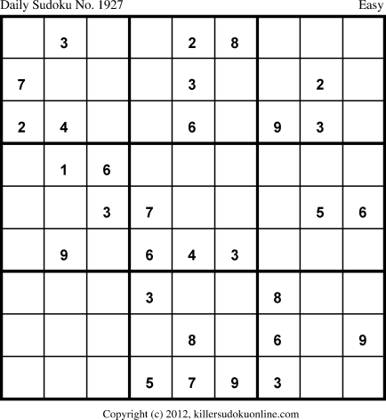 Killer Sudoku for 6/12/2013