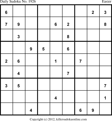 Killer Sudoku for 6/11/2013