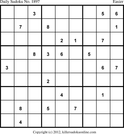 Killer Sudoku for 5/13/2013