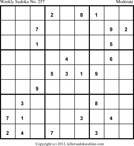 Killer Sudoku for 2/4/2013