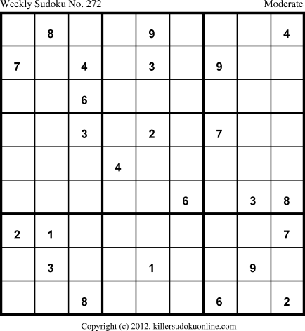 Killer Sudoku for 5/20/2013