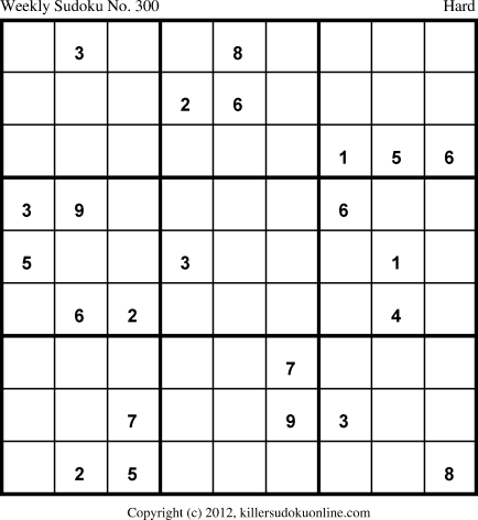 Killer Sudoku for 12/2/2013