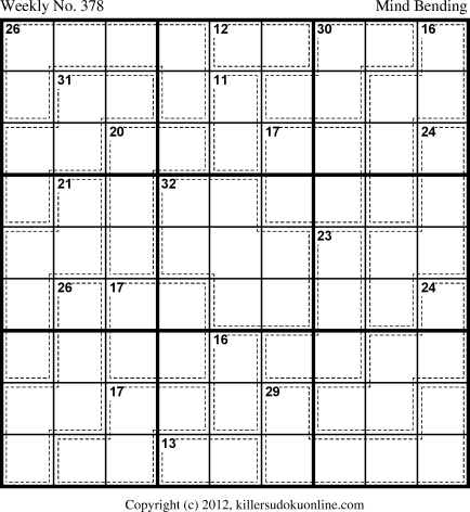 Killer Sudoku for 4/1/2013
