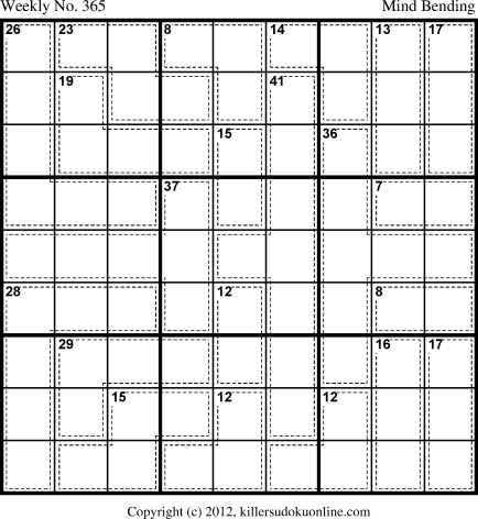 Killer Sudoku for 12/31/2012