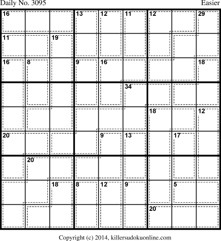 Killer Sudoku for 6/9/2014