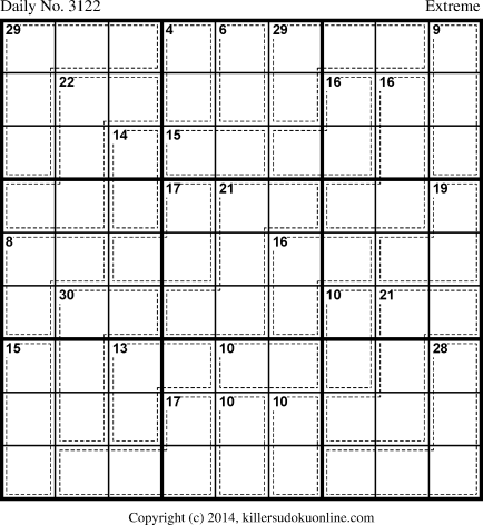 Killer Sudoku for 7/6/2014