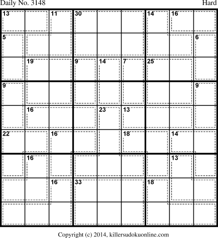 Killer Sudoku for 8/1/2014