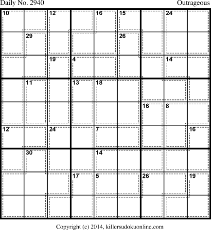 Killer Sudoku for 1/5/2014