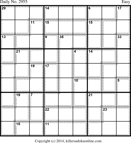Killer Sudoku for 1/20/2014