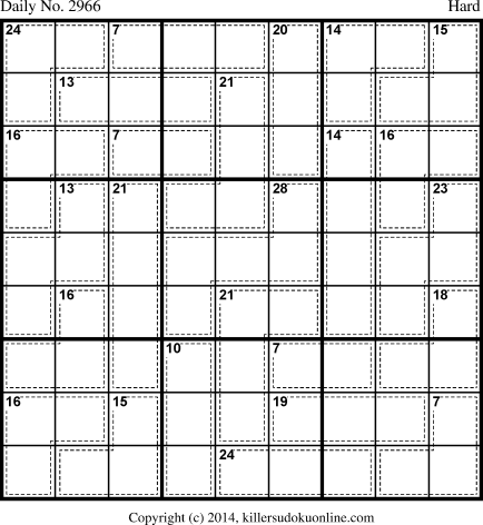 Killer Sudoku for 1/31/2014