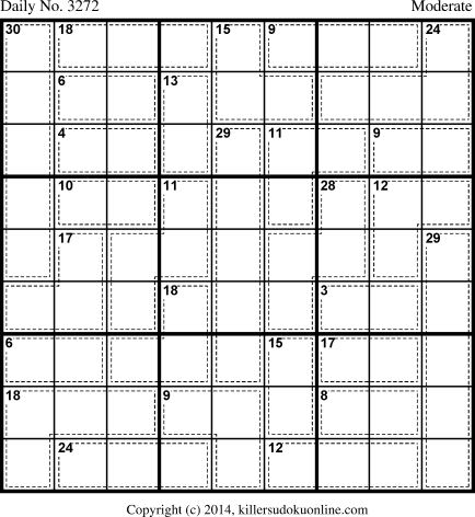 Killer Sudoku for 12/3/2014