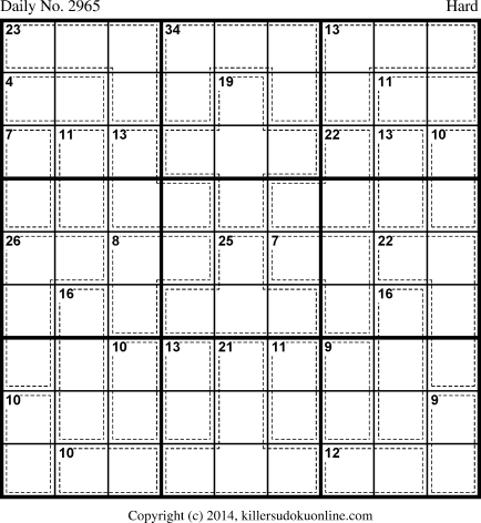 Killer Sudoku for 1/30/2014