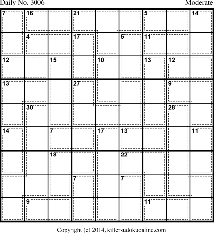 Killer Sudoku for 3/12/2014