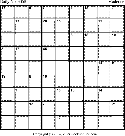 Killer Sudoku for 5/13/2014