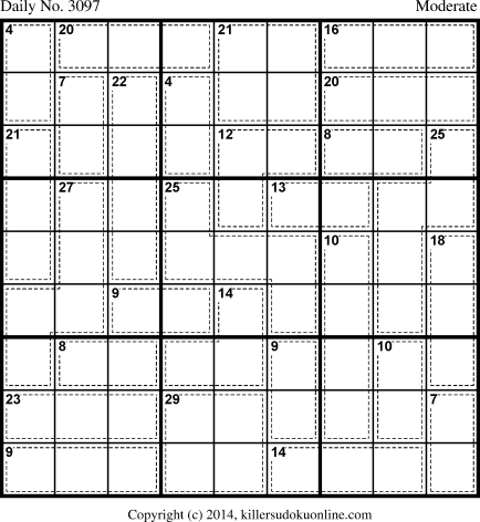 Killer Sudoku for 6/11/2014