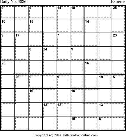 Killer Sudoku for 5/31/2014