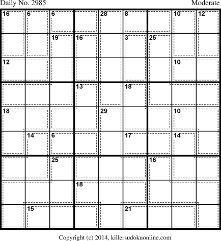 Killer Sudoku for 2/19/2014