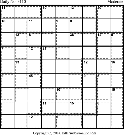 Killer Sudoku for 6/24/2014