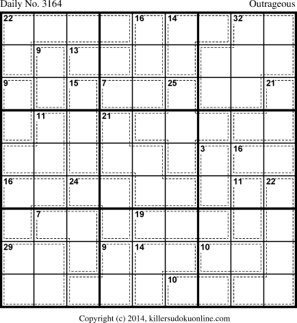 Killer Sudoku for 8/17/2014