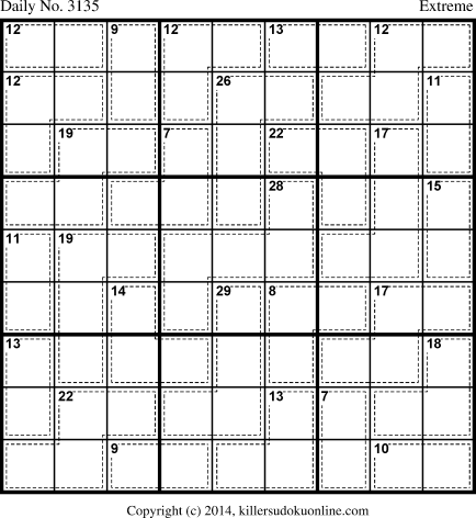 Killer Sudoku for 7/19/2014