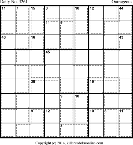 Killer Sudoku for 11/22/2014