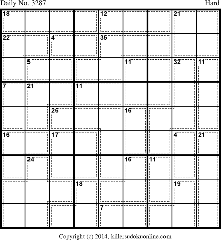 Killer Sudoku for 12/18/2014