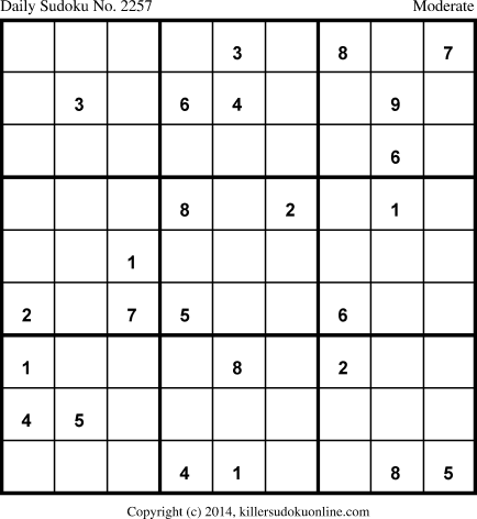 Killer Sudoku for 5/8/2014