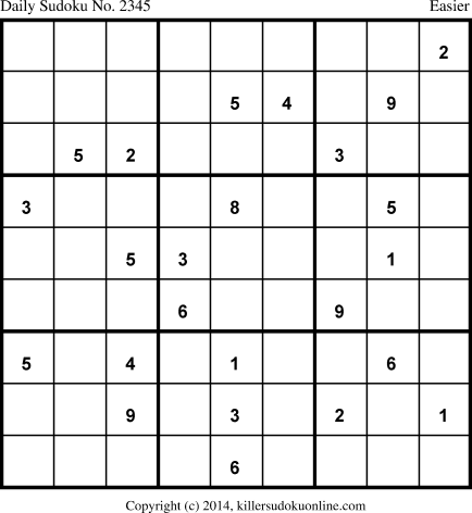 Killer Sudoku for 8/4/2014