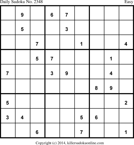 Killer Sudoku for 8/7/2014