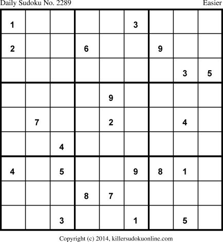 Killer Sudoku for 6/9/2014
