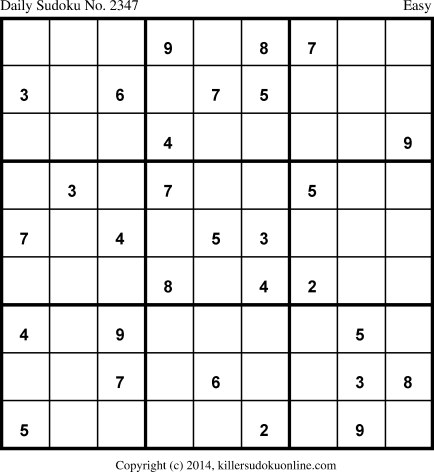 Killer Sudoku for 8/6/2014
