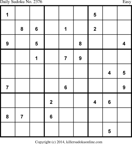 Killer Sudoku for 9/4/2014