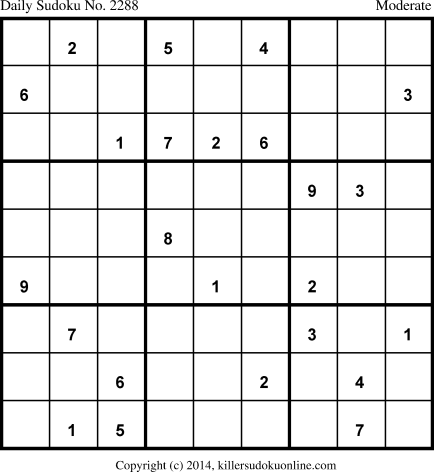 Killer Sudoku for 6/8/2014