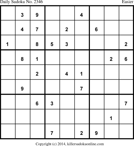 Killer Sudoku for 8/5/2014