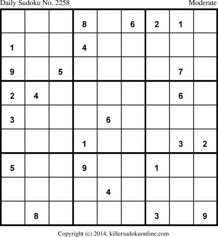 Killer Sudoku for 5/9/2014